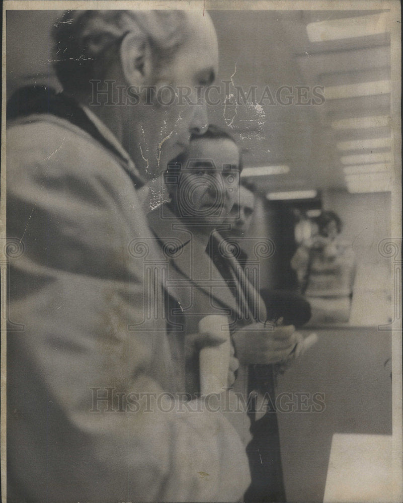 1974 Press Photo Joseph Vrdolyak Brother Ald Edward Two Release Union Kenneth - Historic Images