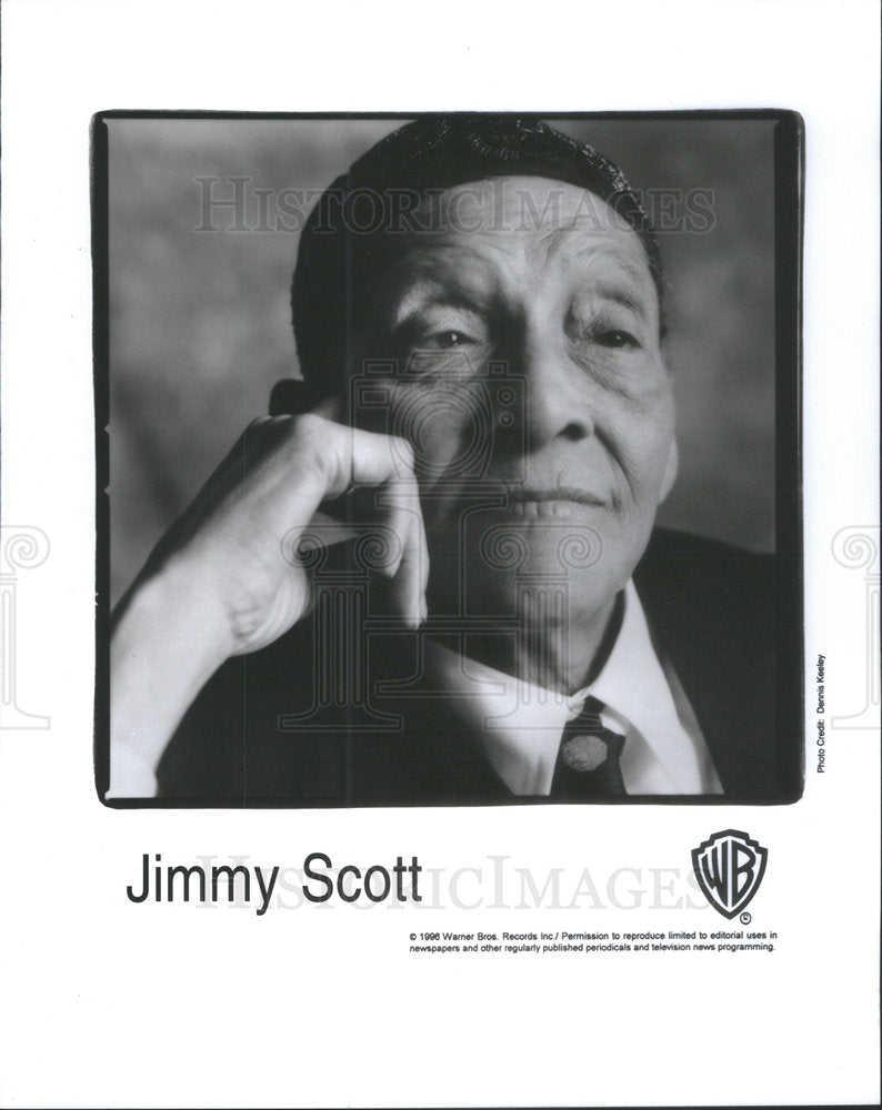 1996 Press Photo Jimmy Scott Gospel Album Heaven Song David Byrne Curtis Bob - Historic Images