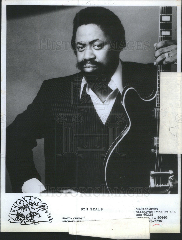 1983 Press Photo Son Seals (Musician) - Historic Images