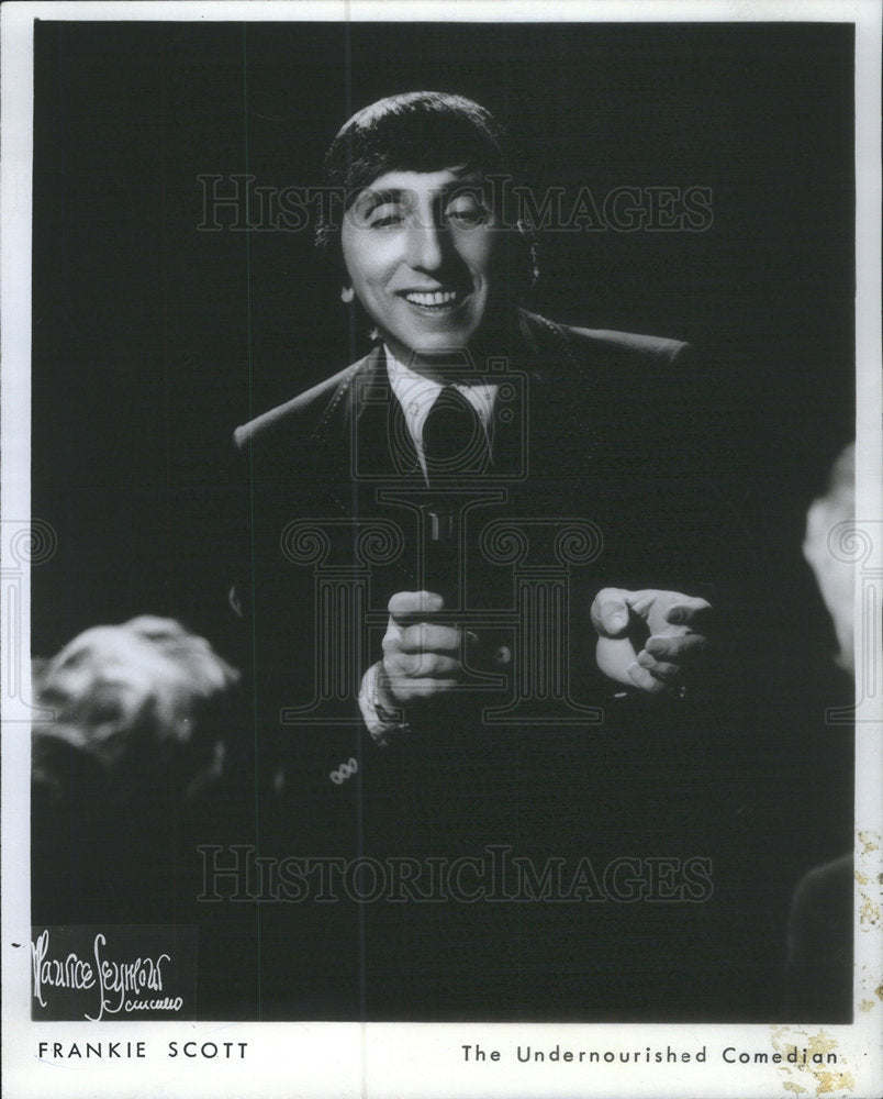 1974 Press Photo Frankie Scott "The Undernourished Comedian" - Historic Images