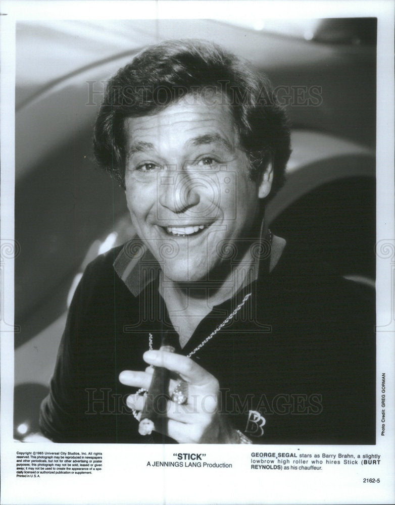 1985 Press Photo George Segal (Actor) - Historic Images