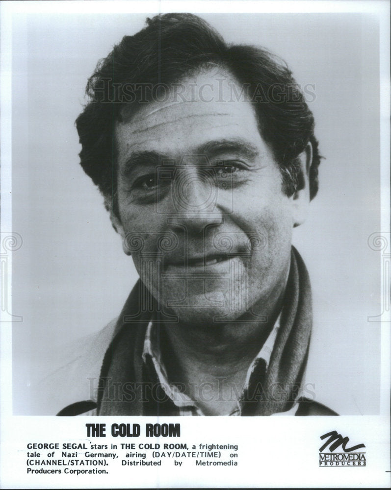 1986 Press Photo George Segal Star Cold Room Tale Nazi Germany Airing Producer - Historic Images