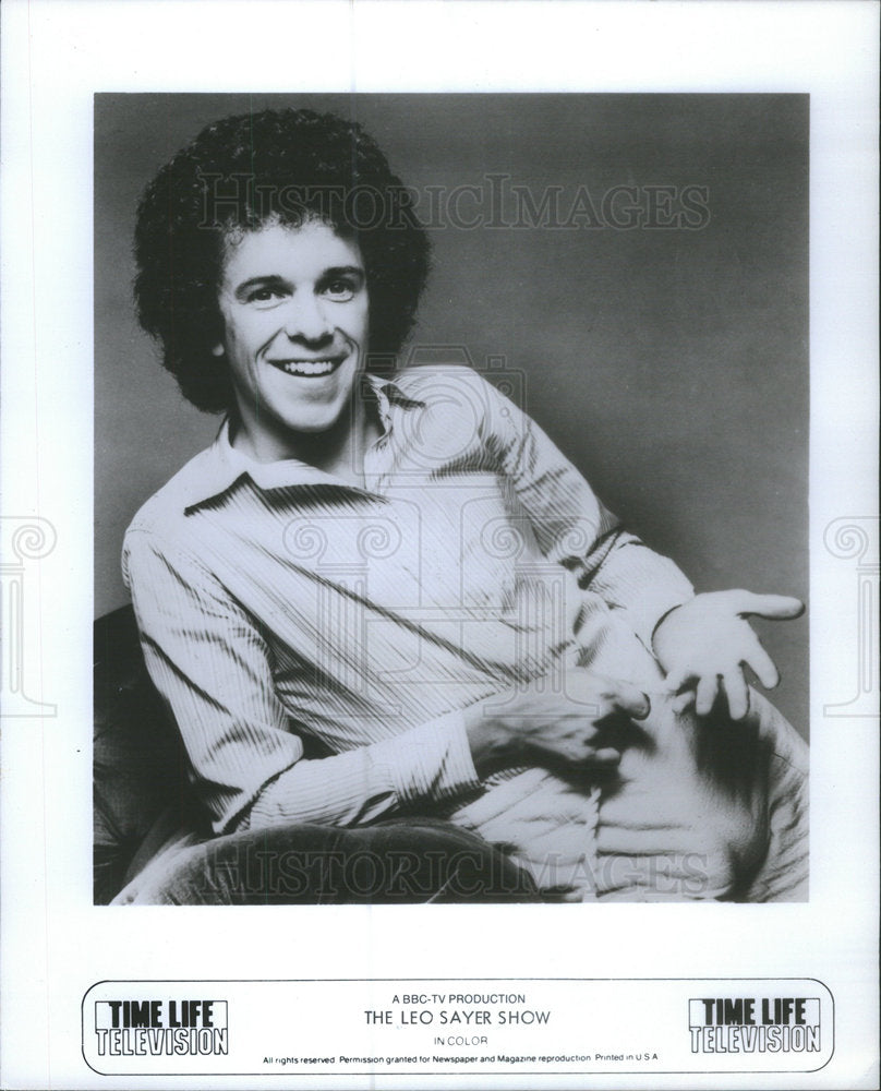 1978 Press Photo Leo Sayer  British Singer-Songwriter Musician and Entertainer - Historic Images