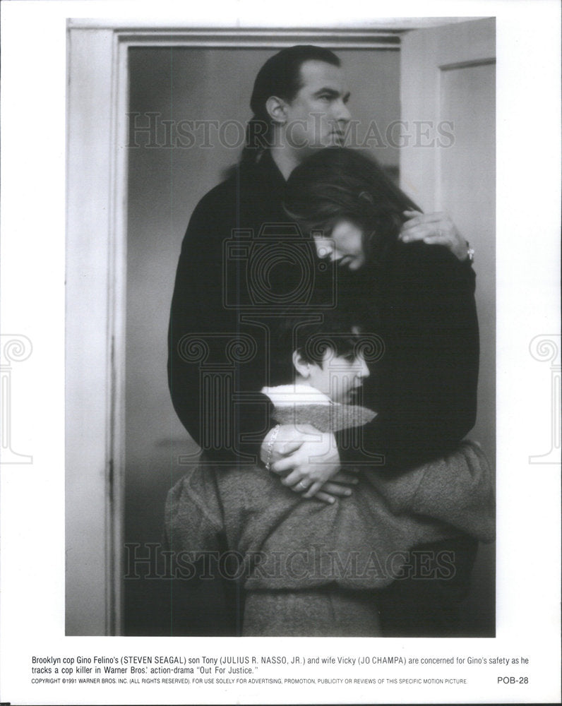 1996 Press Photo Steven Segal (Actor) in "Out For Justice." - RSC49671 - Historic Images