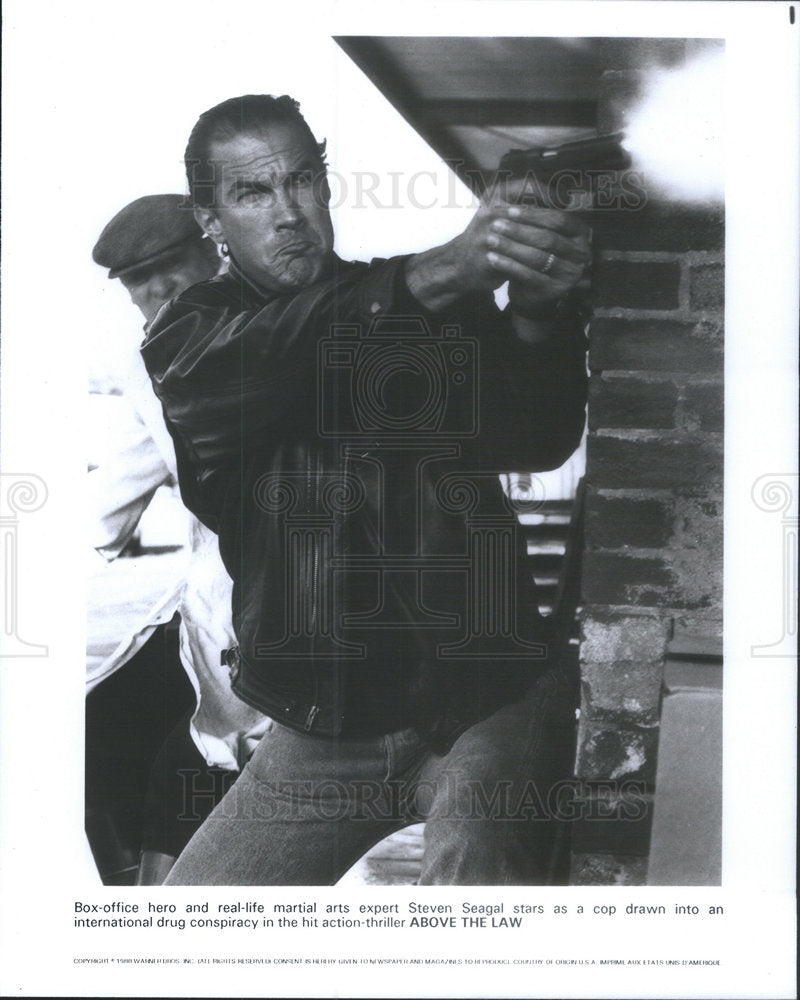 Press Photo Steven Seagal stars drug conspiracy action thriller Law Boc Office - Historic Images