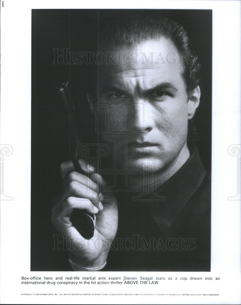 1988 Press Photo Steven Seagal American Actor Martial Artist - Historic Images