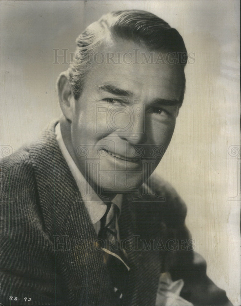 1950 Randolph Scott, Hero Of Westerns, War Movies And Comedies - Historic Images