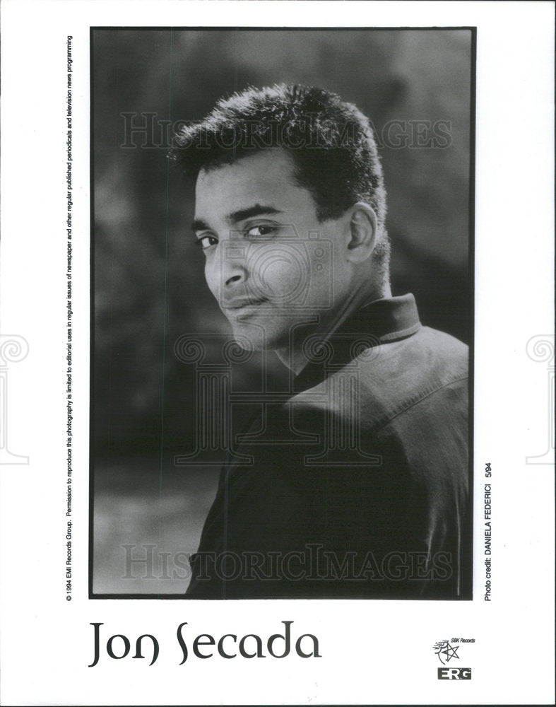 1995 Press Photo Jan Secada True Voice Whitney Houston Spanish Hispanic Music - Historic Images