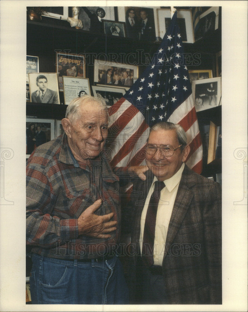 1989 Press Photo Arnold Dornfeld and Philip Weisman They Chicago Press Veterane - Historic Images