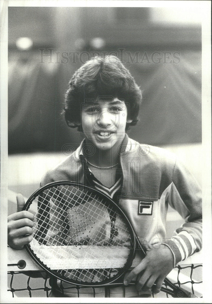 1980 Press Photo Robby Weiss Tennis Player Chicago Midtown Club - Historic Images