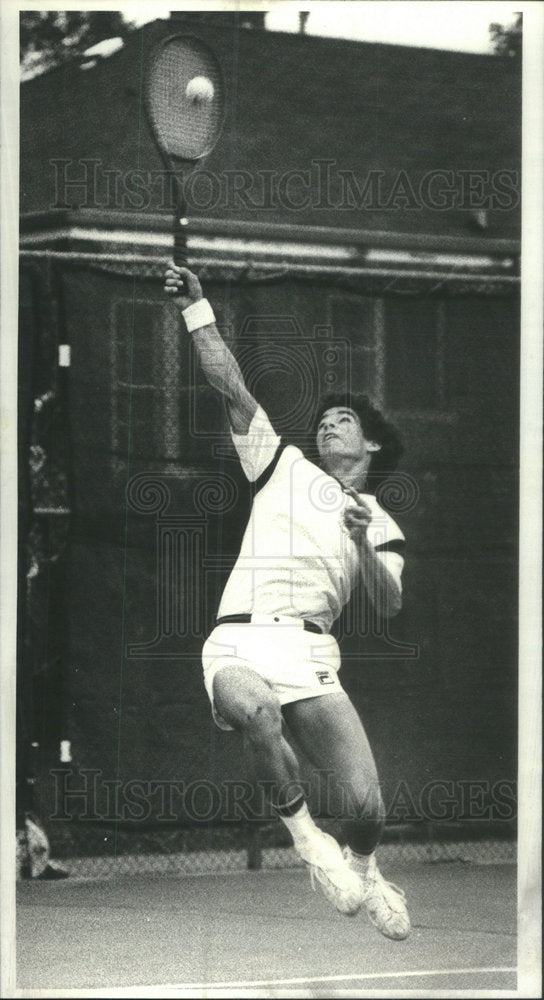 1980 Press Photo Dan Weiss Glenbrook North HS Doug Peilet of Auror High School - Historic Images