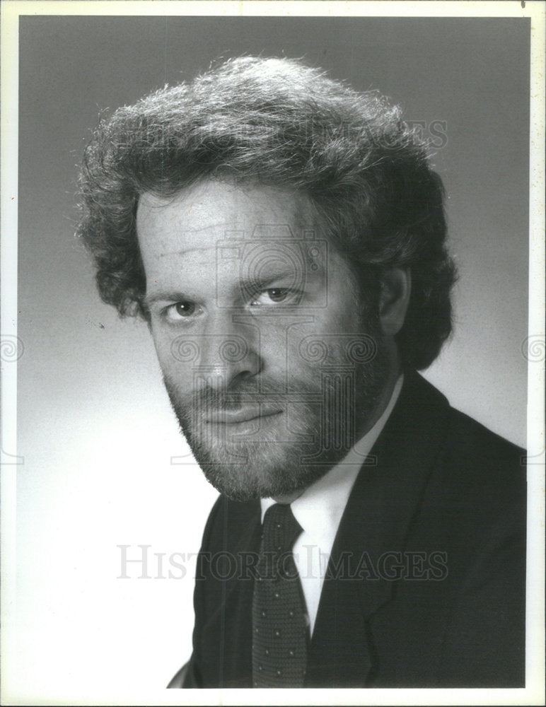 1986 Press Photo Mike Weisman Executive Producer NBC Sports - Historic Images