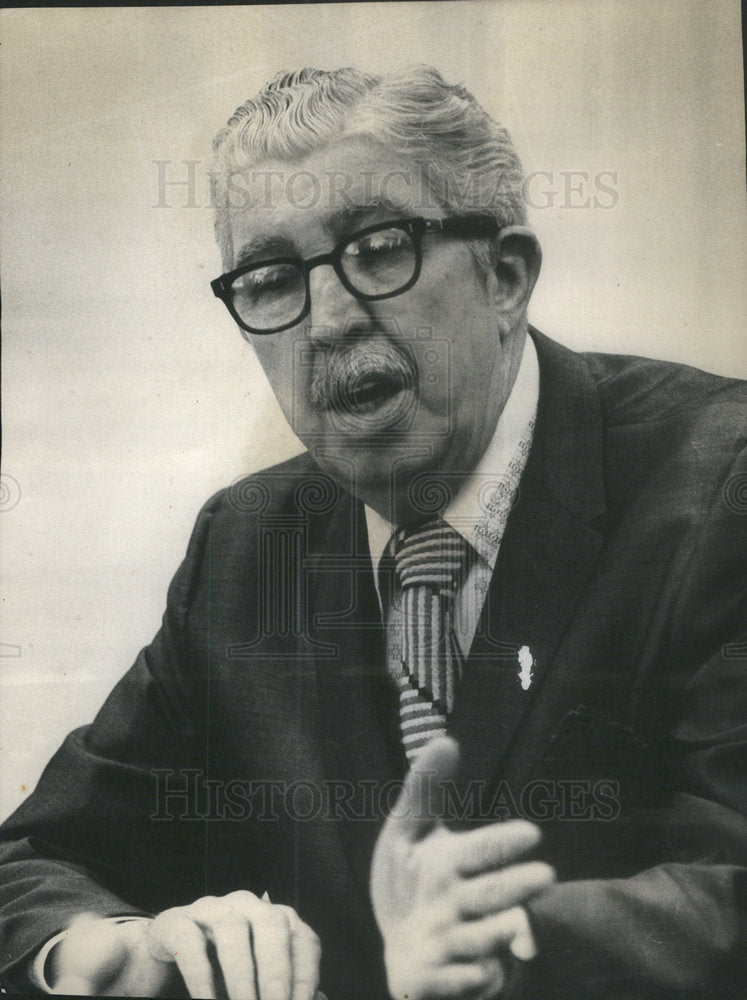 1973 Dr. Charles Weigel President of  the Chicago Medical Society - Historic Images