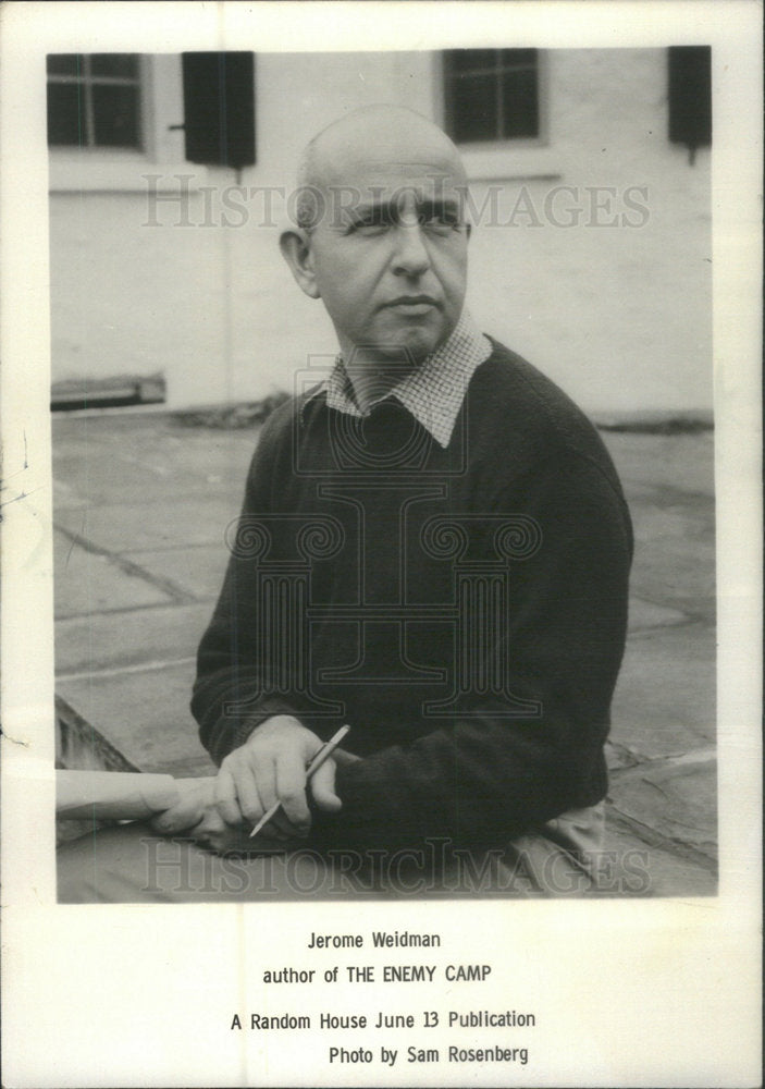 1958 Jerome Weidman American Playwright Novelist - Historic Images