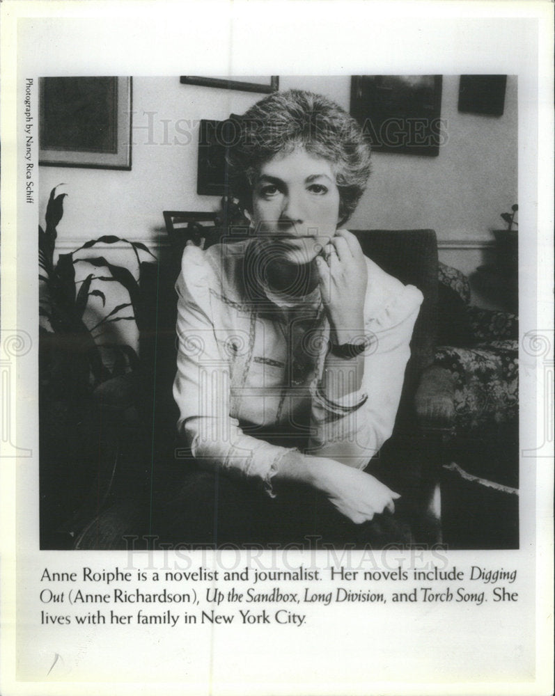 1981 Press Photo Anne Roiphe (Novelist/Journalist) - Historic Images