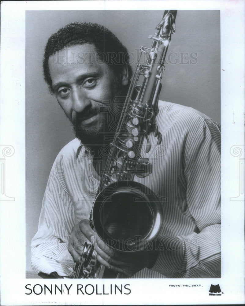 1992 Press Photo Sonny Rollins saxophonist will perform at the Chicago Jazz Fest - Historic Images