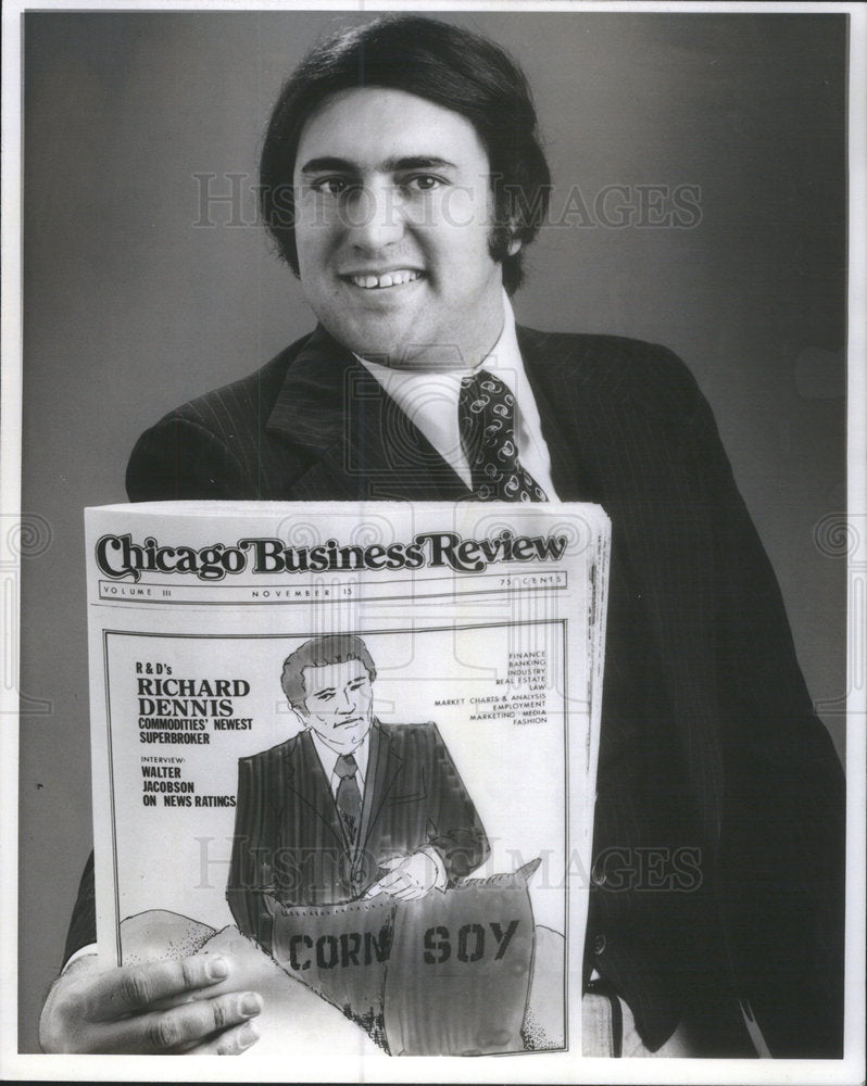 1978 Press Photo Murray Weil editor and publisher of the Chicago Business Review - Historic Images