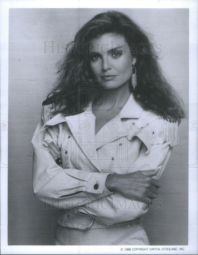 1986 Press Photo Tracy Scoggins (Actress) - Historic Images