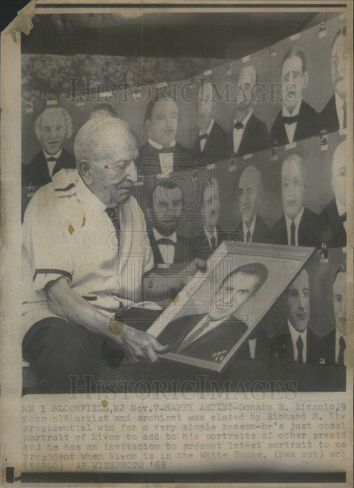 1963 Donato Rizzolo artist architect Richard Nivon Presidential win - Historic Images