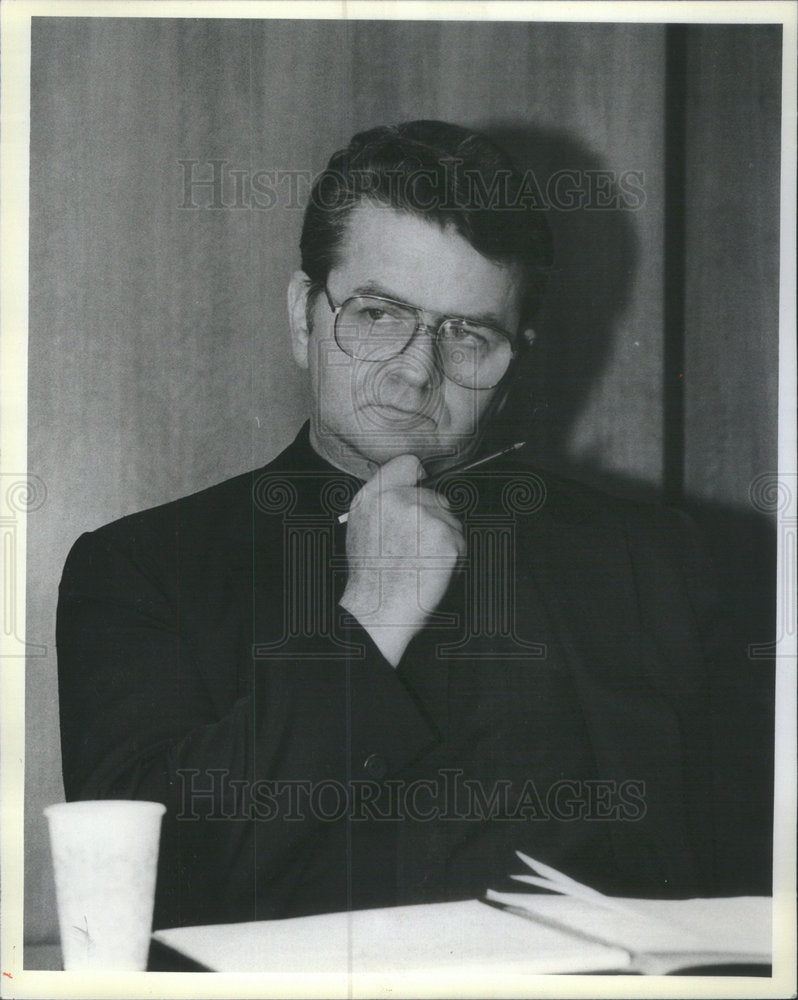 1984 Press Photo Chicago Rev John Wall Sister Janet Clete Kiley Hennessey Roache - Historic Images