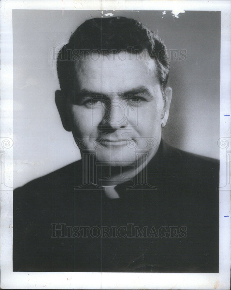 1974 Rev. James Roache, Secretary for Communications of the Archdioc - Historic Images