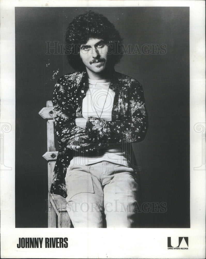 1981 Press Photo Johnny Rivers American Rock Roll Singer Song Writer Guitarist - Historic Images