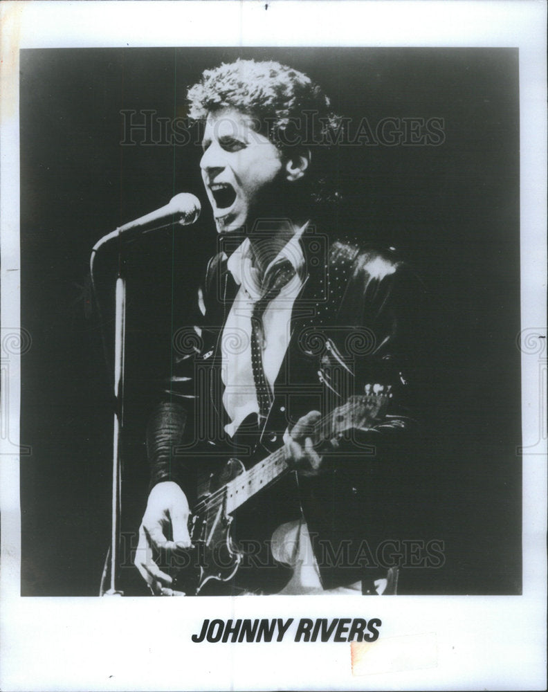 1985 Press Photo Johnny Rivers Chicago Fest Ear Memphis Van Morrison Music Band - Historic Images