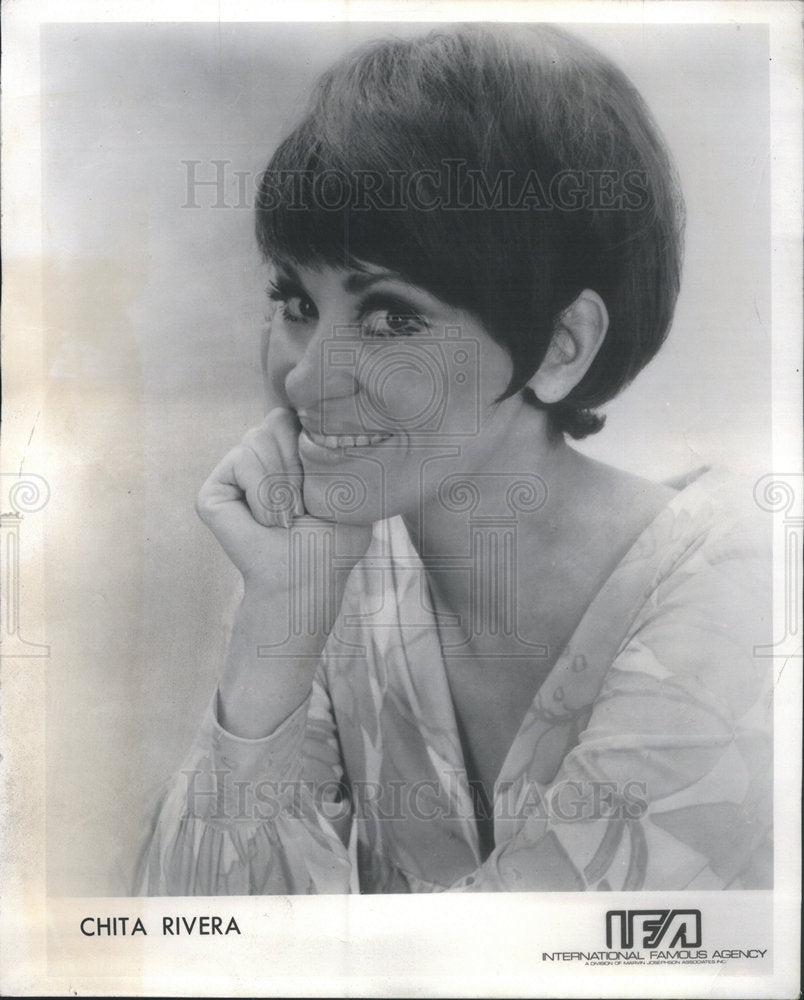 1973 Press Photo Chita Rivera Oliver Hailey Comedy Fathers Day Jolie Adams - Historic Images