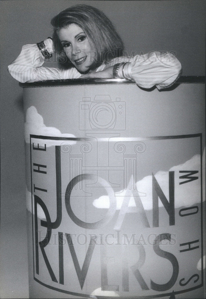 1989 Press Photo Joan Rivers Los Angeles Syndicate Talk Show Entertainer - Historic Images