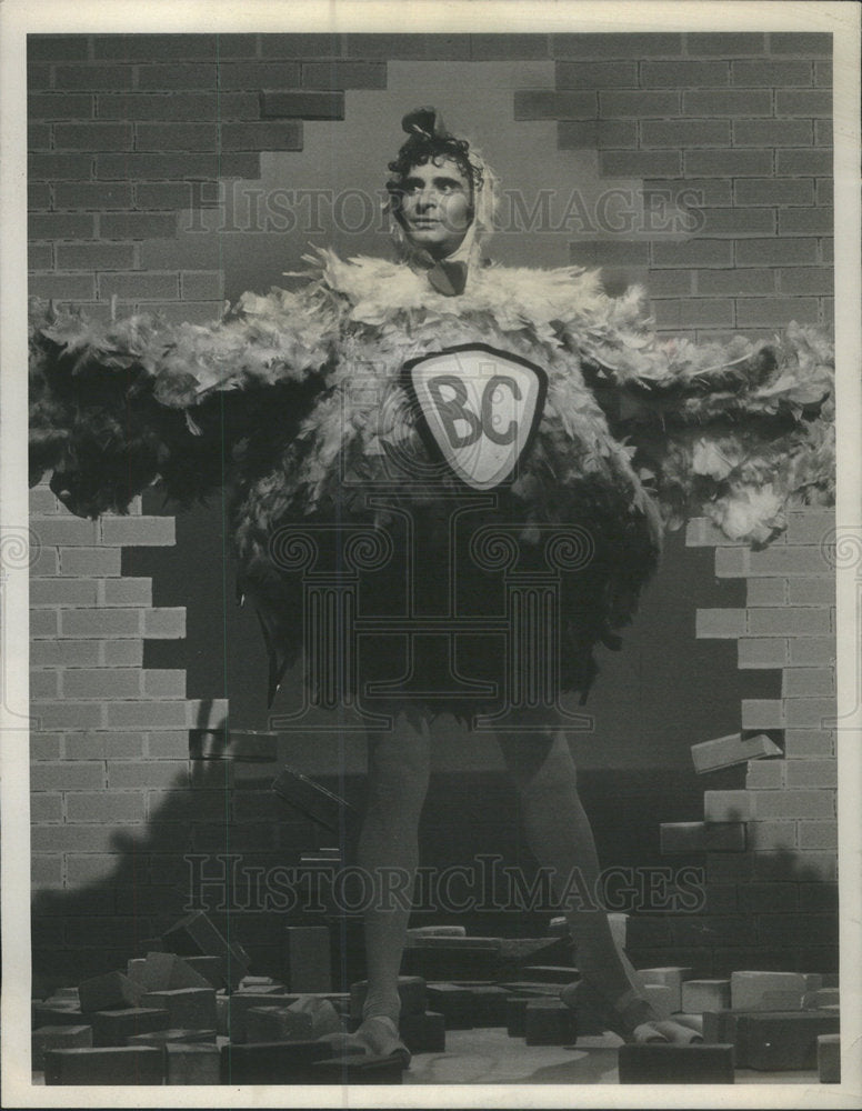 1976 Leny Schultz at a show dressed as a Bionic Chicken - Historic Images