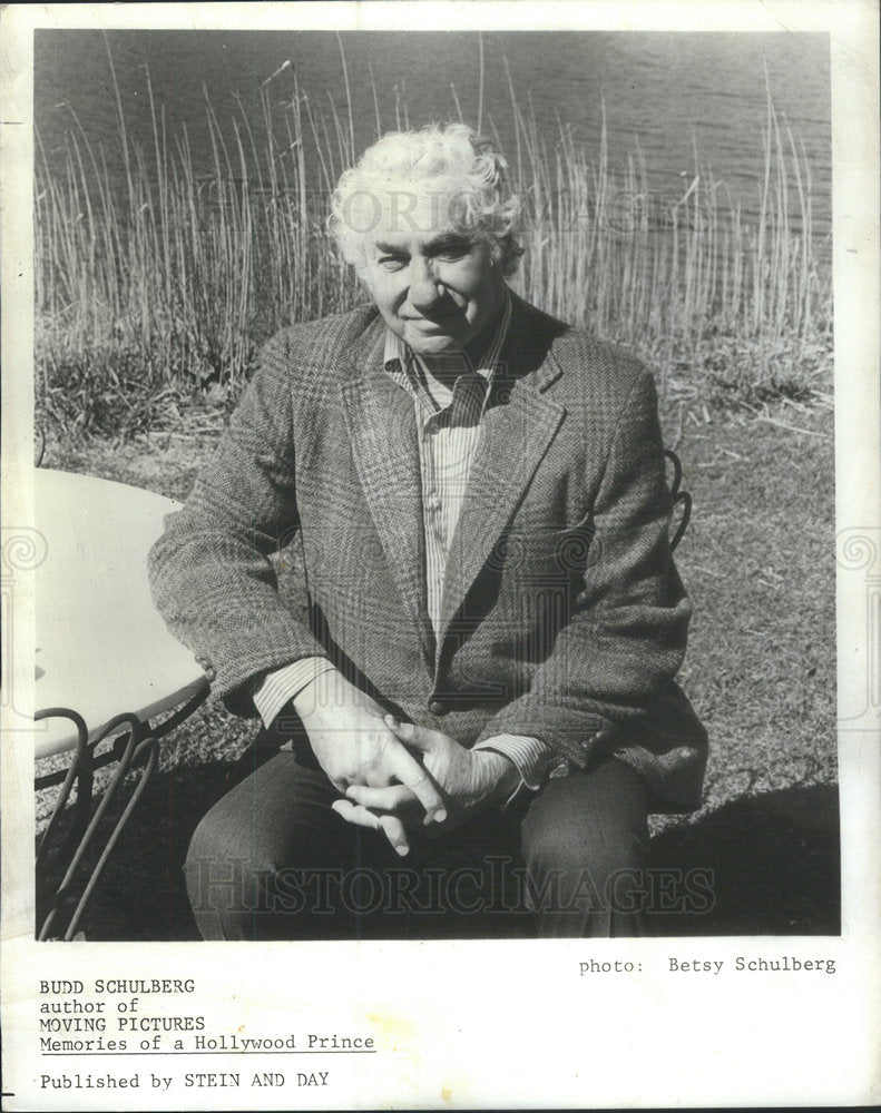 1981 Press Photo Budd Schulberg author "Memories of a Hollywood Prince" - Historic Images