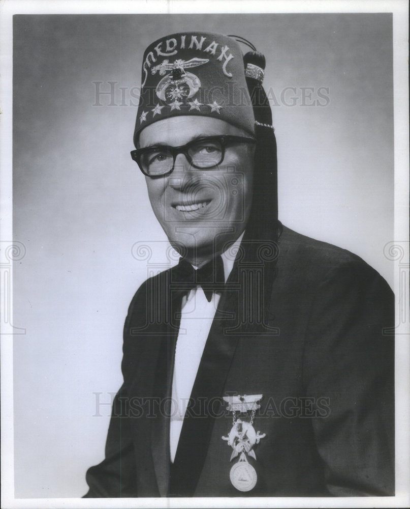 1968 Press Photo Thomas Seay Imperial Potentate Ancient Arabic North America - Historic Images