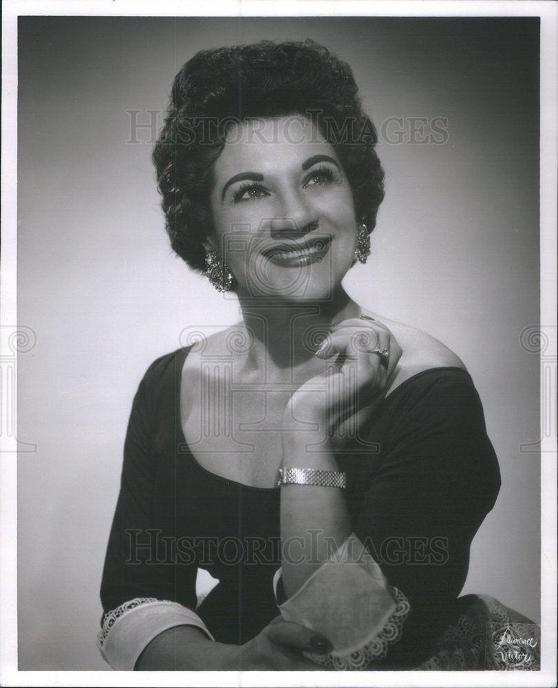 1958 Gloria Panico Famous Singer Hucksters Club Music Entertainer - Historic Images