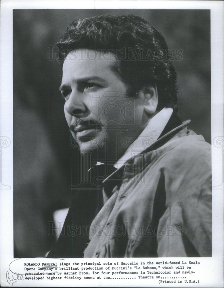 Press Photo Rolando Panerai Italian Baritone Actor Historic Images