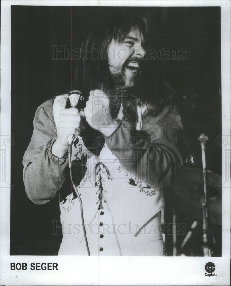 Press Photo Robert Clark Bob Seger America Singer Song Writer Guitarist Pianist - Historic Images