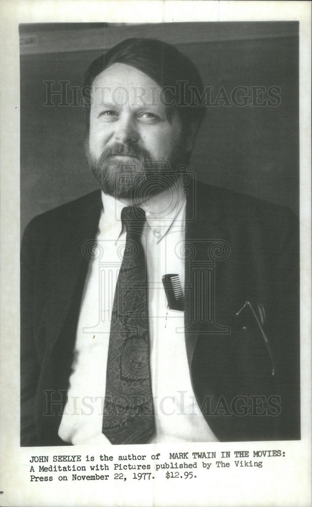 1977 Press Photo John Seelye (Author) - Historic Images