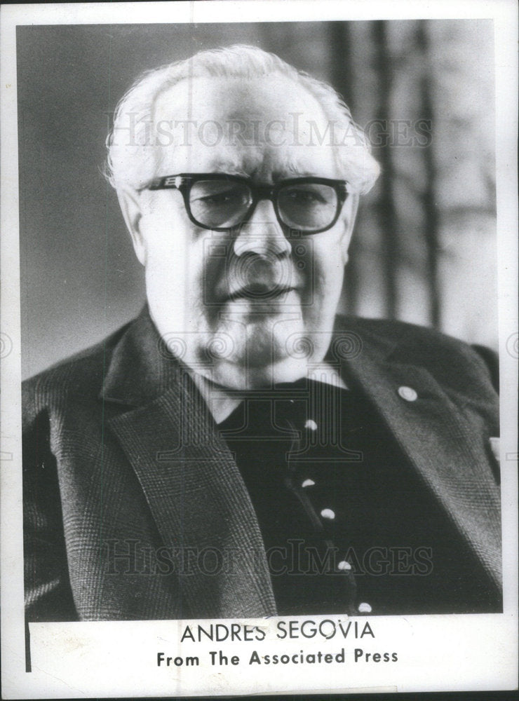 1973 Press Photo Andres Segovia (Musician) - Historic Images