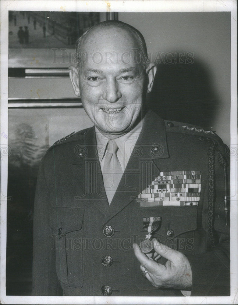 1955 Press Photo General Lemuel Shepherd Jr Marine Corps Washington Retirement - Historic Images