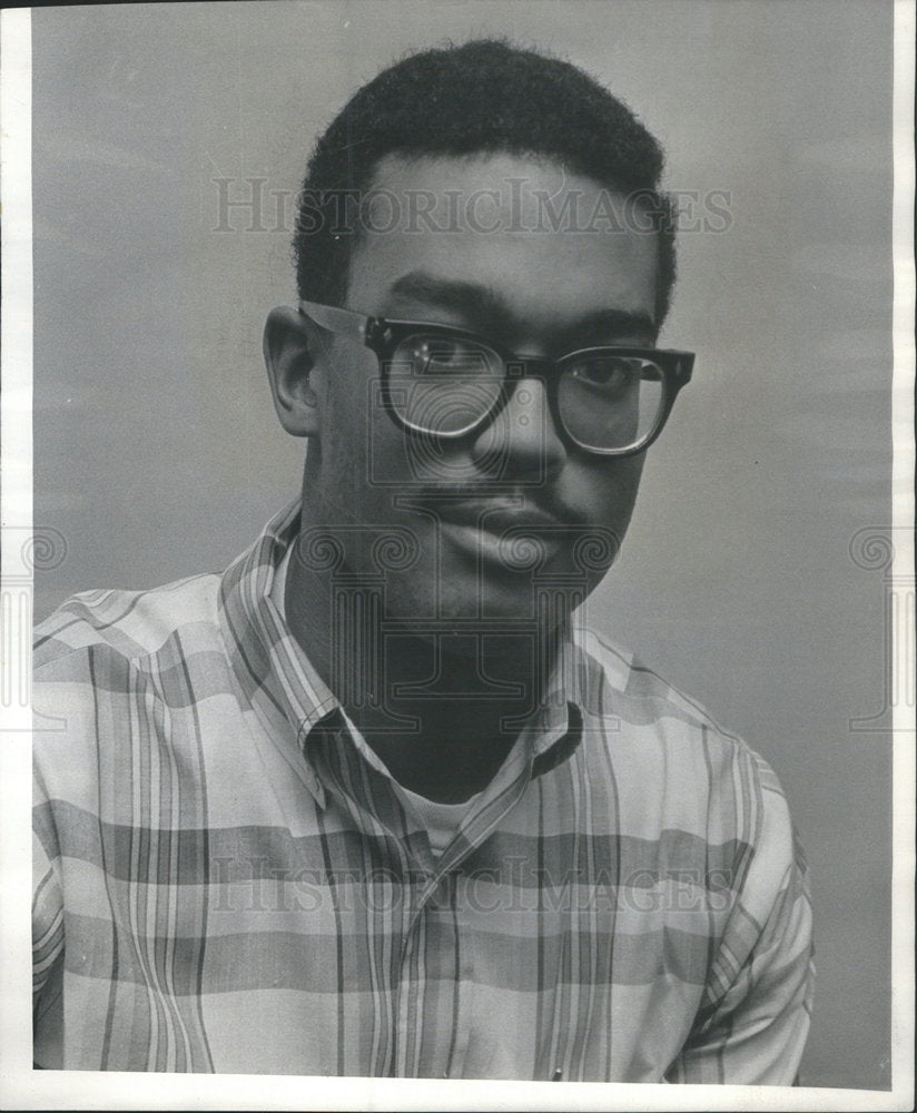 1966 Press Photo Joseph Ritchie Jr Chicago City Negro Merit Scholarship Winner - Historic Images