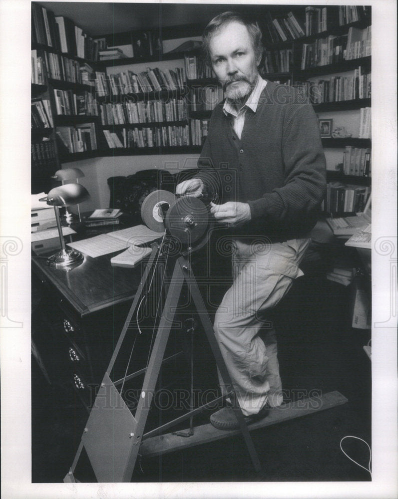 1989 Press Photo Mark Ritchie Commodities Trader Chicago - Historic Images