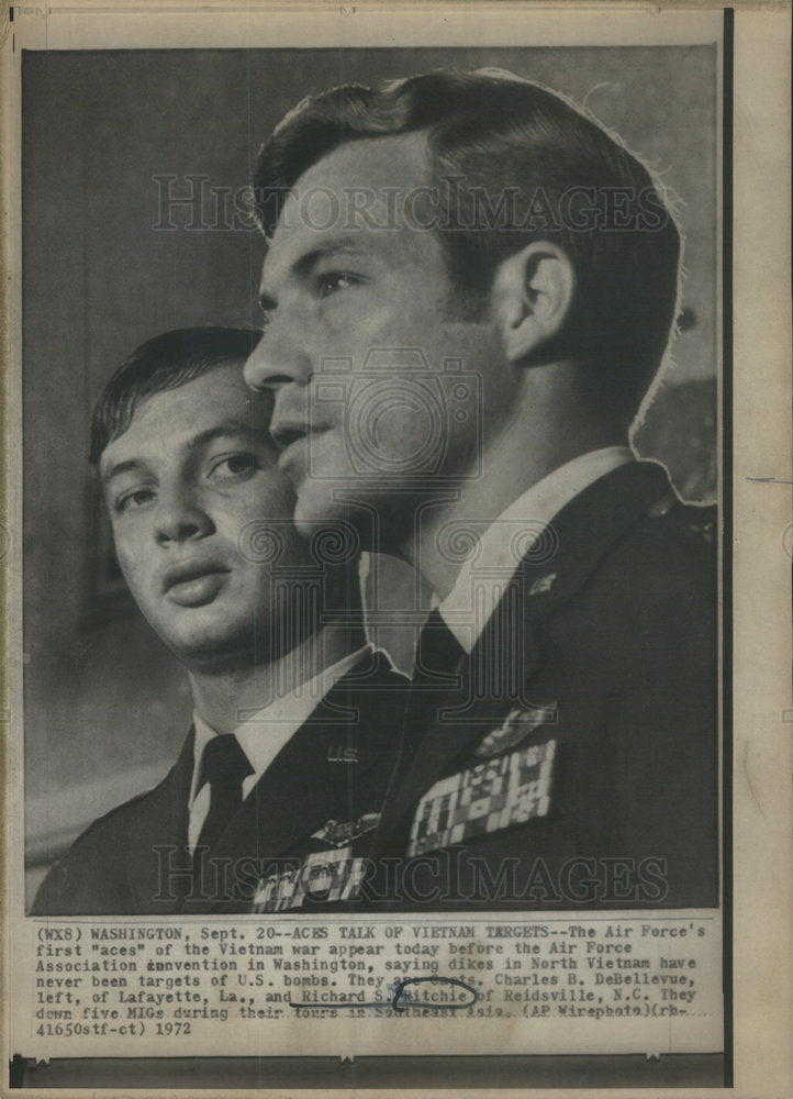 1972 Press Photo Richard Ritchie aces of the Vietnam war - Historic Images