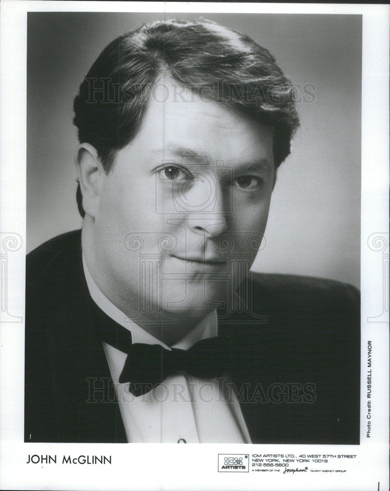 Press Photo John Alexander McGlinn American Conductor Musical Theatre Archivist - Historic Images