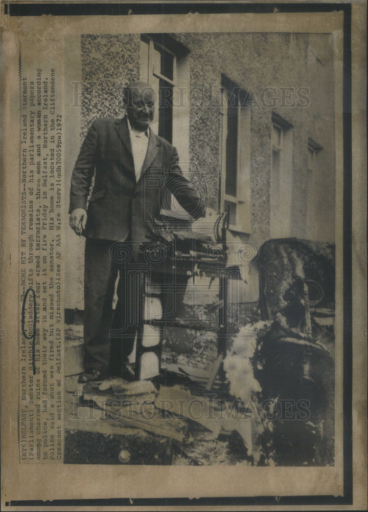 1972 Press Photo Senator Ritchie McGladdery - Historic Images