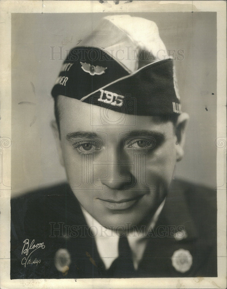 1935 Press Photo Edward F McGinnis Cmdr American Legion Department Illinois - Historic Images