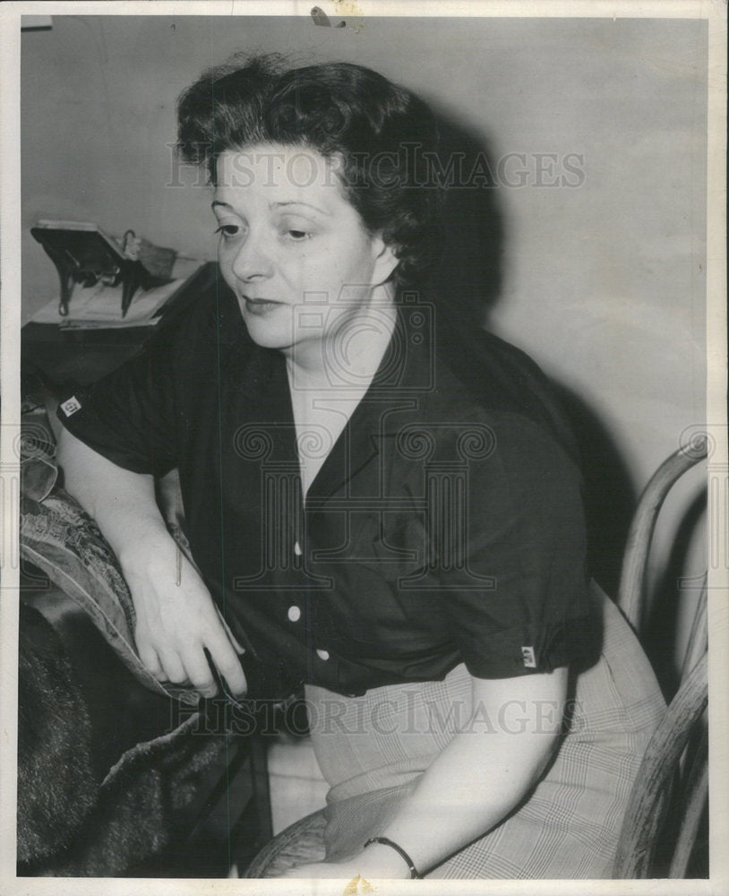 1953 Mrs. Margaret McDowell Witness to the Shooting.  - Historic Images