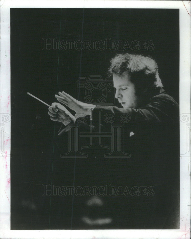 1985 Press Photo Leonard Slatkin and the St. Louis Symphony - Historic Images