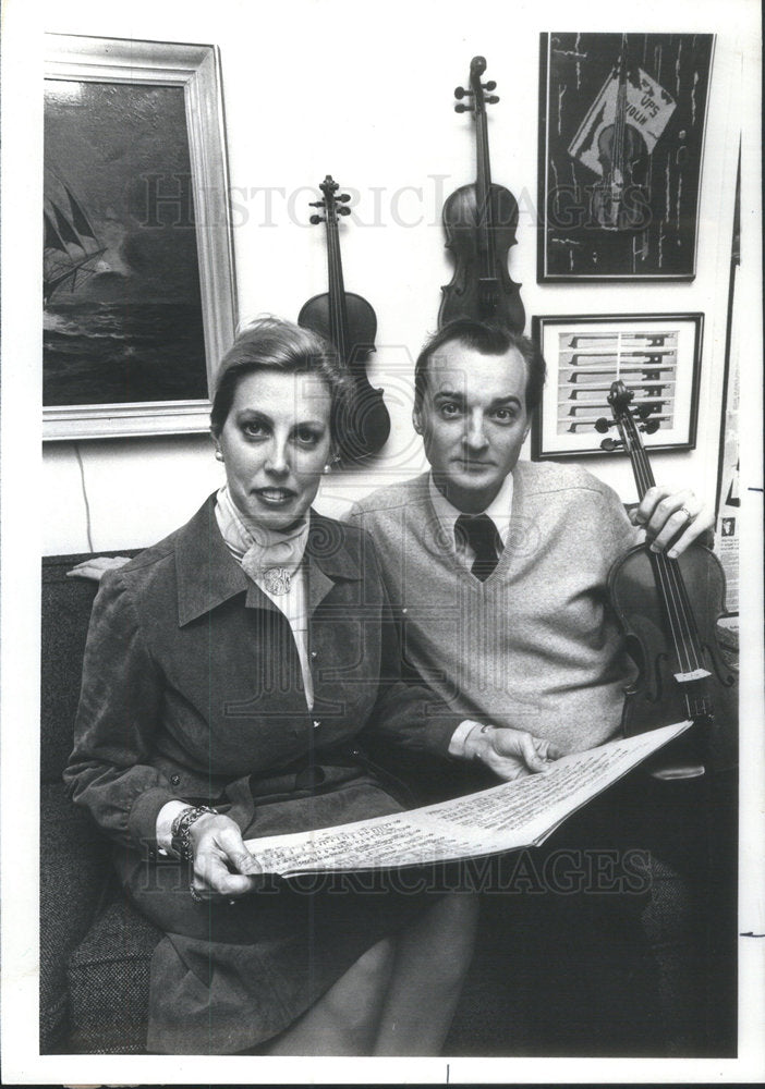 1978 Press Photo Vincent Skowronski Concert Violinist - Historic Images