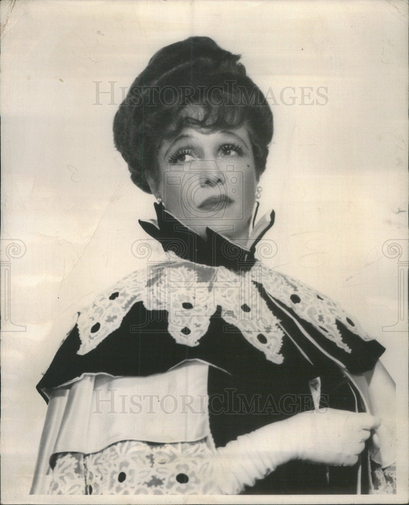 1963 Cornelia Otis Skinner Notorious Mrs Erlynne Lady Windermere - Historic Images