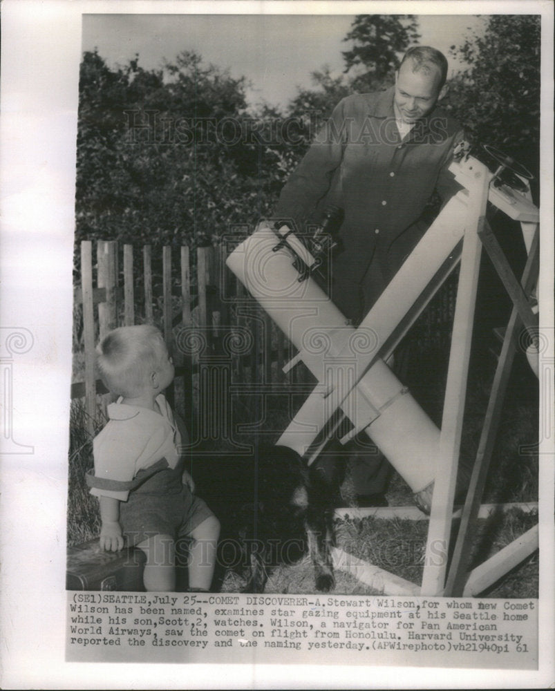 1961 Stewart Wilson Comet Son Scott - Historic Images