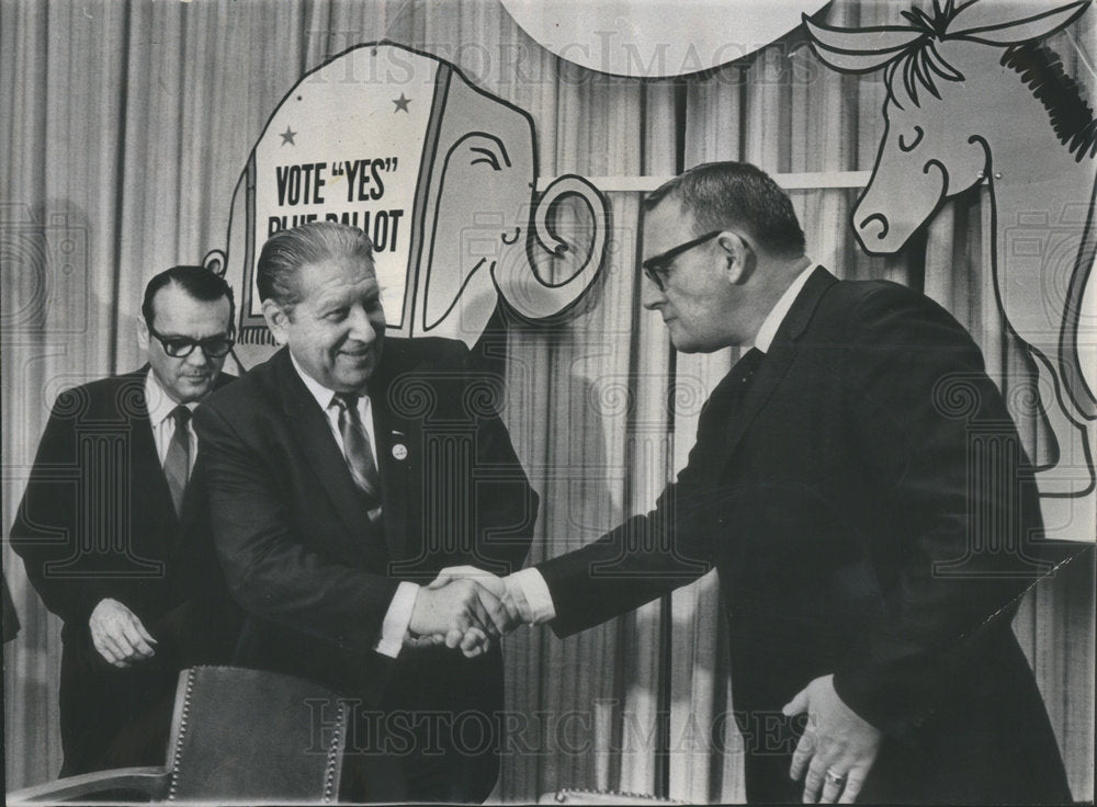 1968 Edward Kucharski Chairman GOP Cook County Samuel Shapird Hand - Historic Images